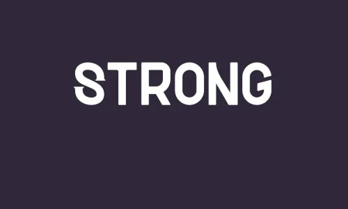 Strong Font Free Download