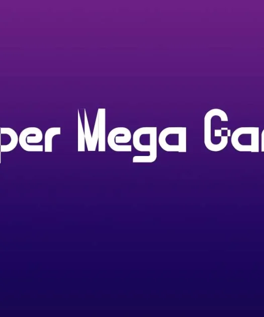 Super Mega Game Display Font Free Download