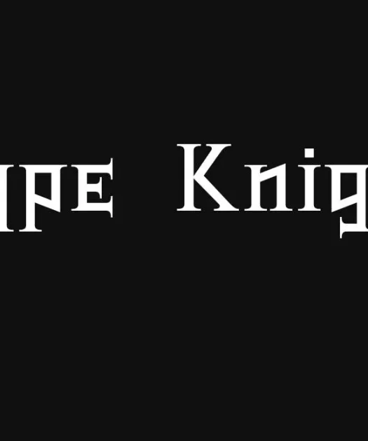 Type Knight Font Free Download