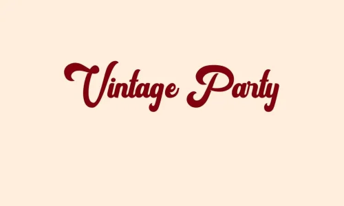 Vintage Party Font Free Download