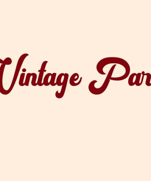 Vintage Party Font Free Download