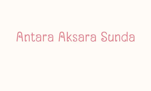 Antara Aksara Sunda Font Free Download
