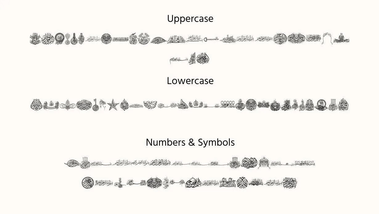 Arabic Bismillah Font