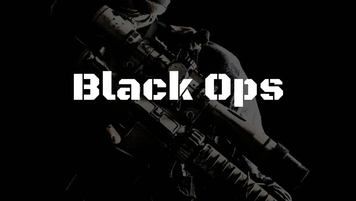 Black Ops Font Free Download