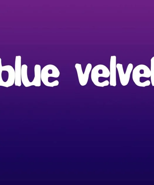 Blue Velvet Font Free Download