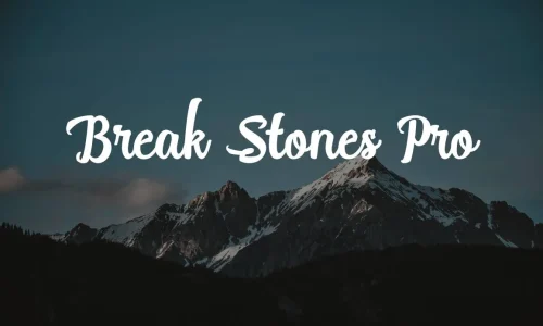 Break Stones Pro Font Free Download