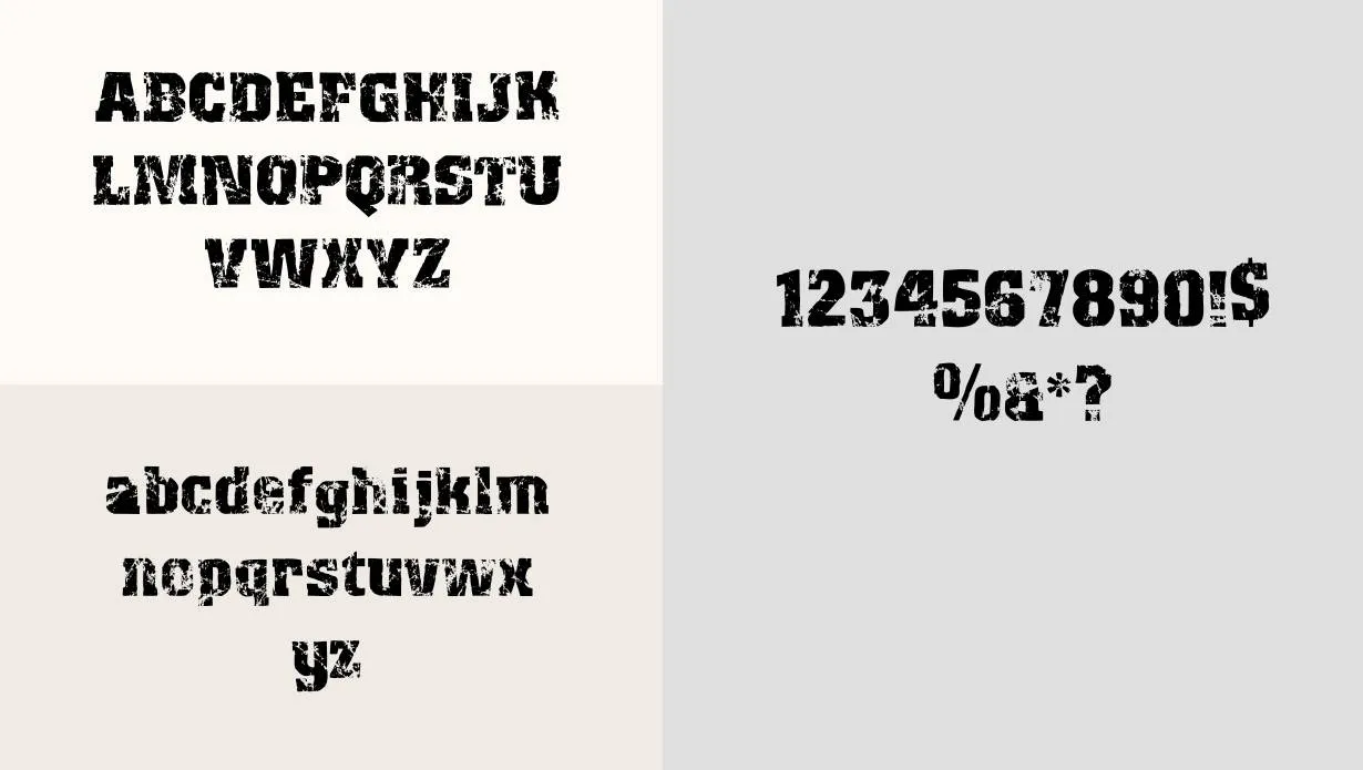 Distress Font