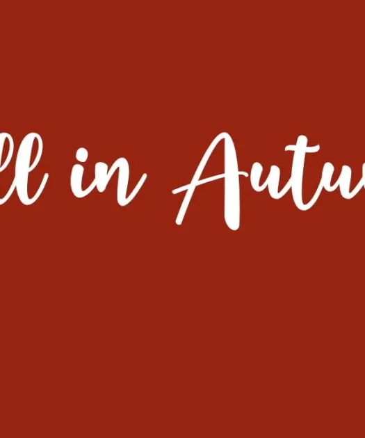 Fall in Autumn Font Free Download