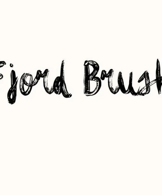 Fjord Brush Font Free Download