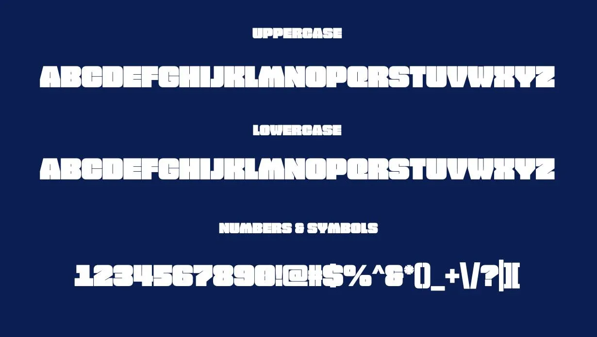 Free Fat Font