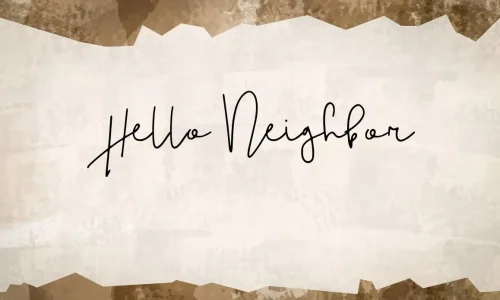 Hello Neighbor Font Free Download