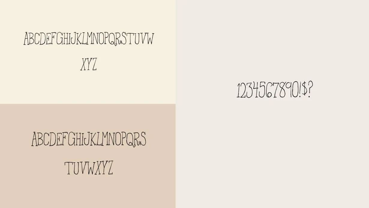 In the Wood Font