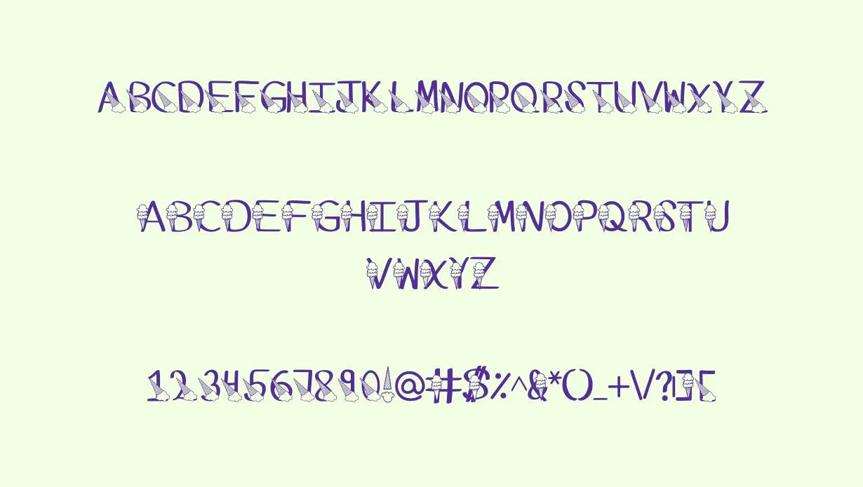 KS Ice Cream Party Font
