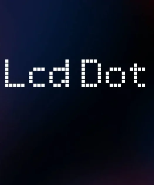 LCD Dot Font Free Download