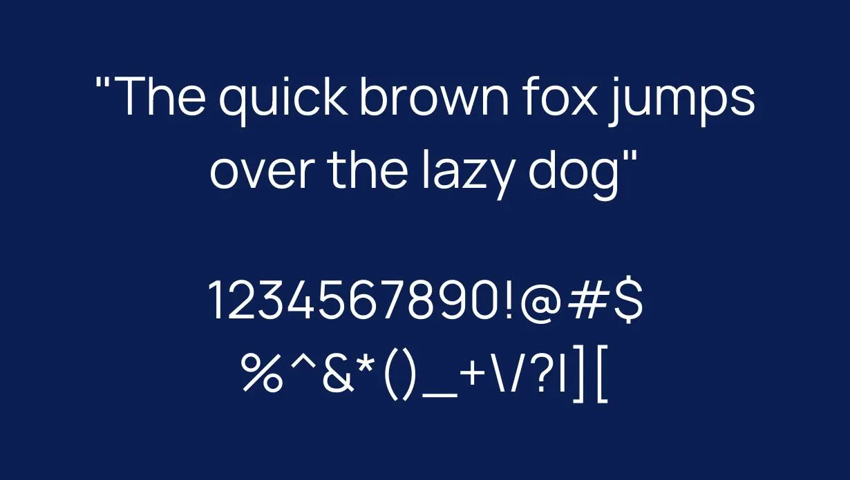 Manrope Font