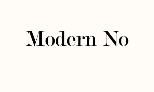 Modern No Font Free Download