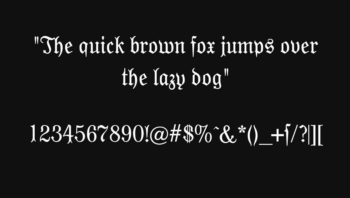 Moderne Fraktur Font