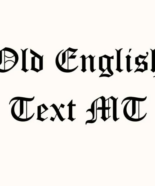 Old English Text MT Font Free Download