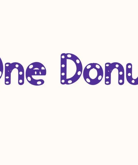 One Donut Font Free Download