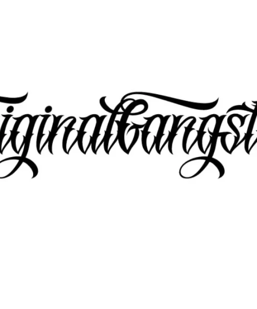 Original Gangsta Regular Font Free Download