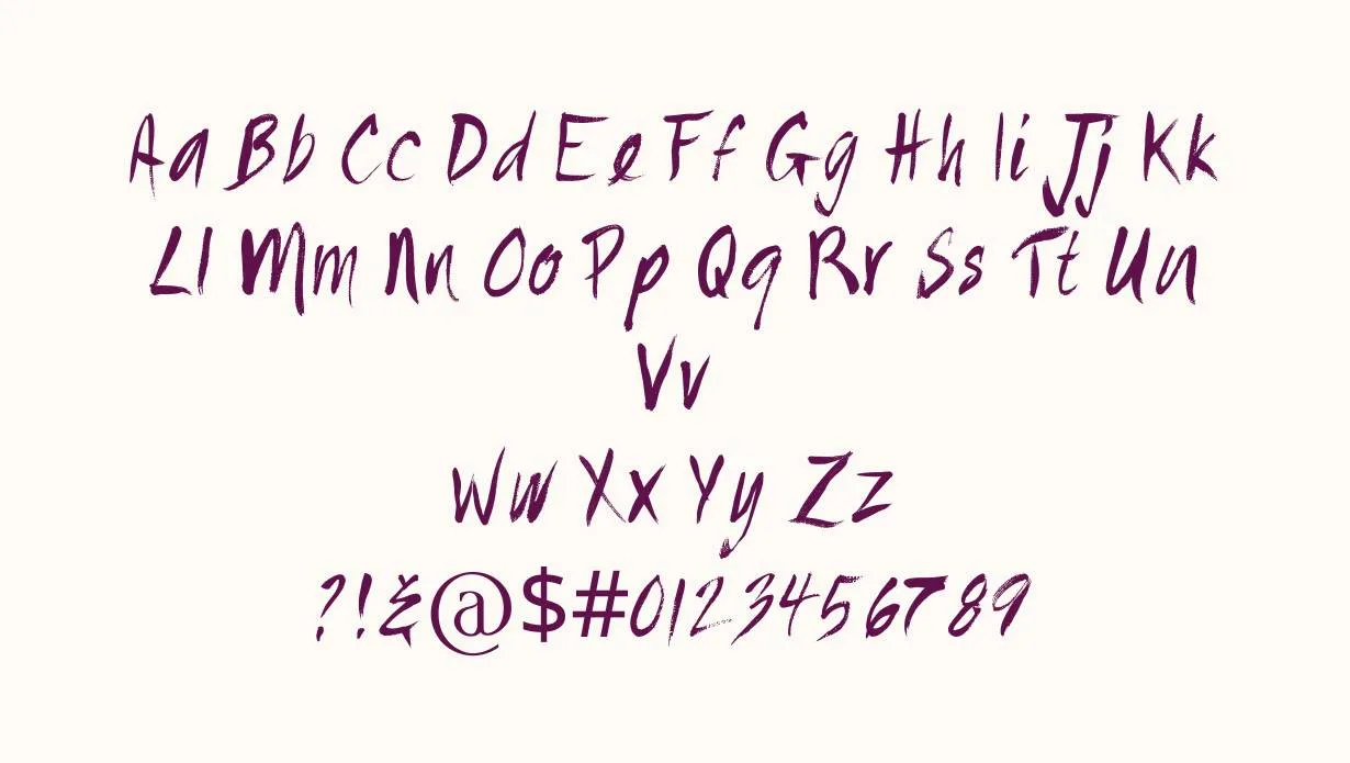 Painted Font