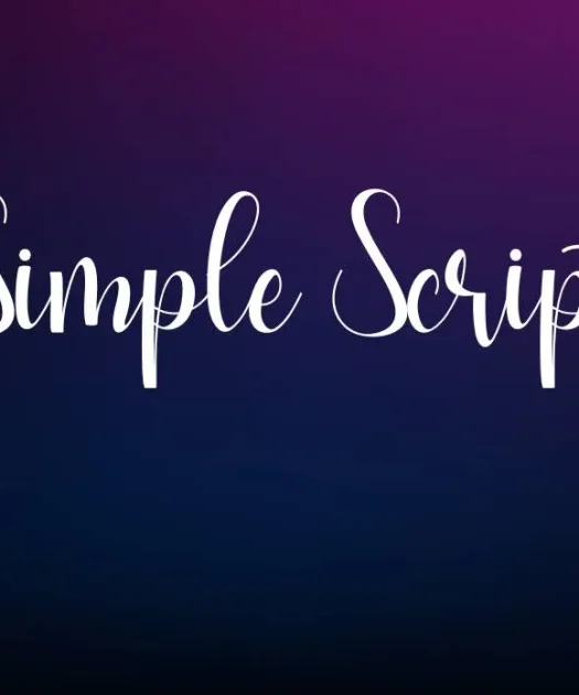 Simple Script Font Free Download