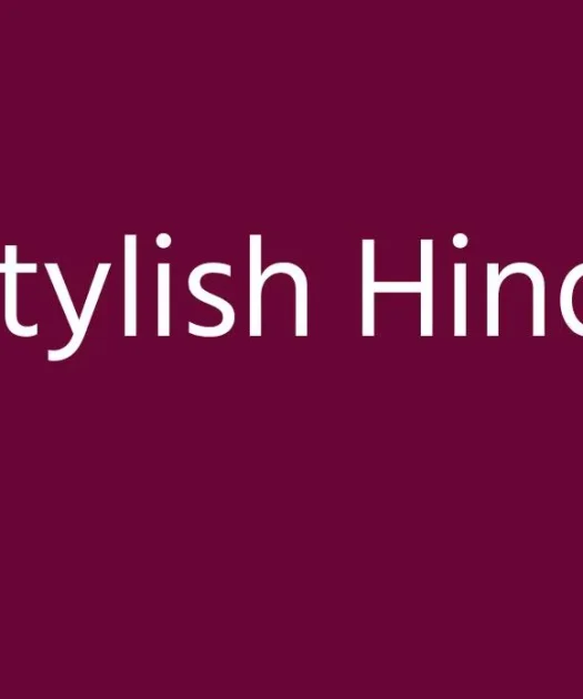 Stylish Hindi Font Free Download