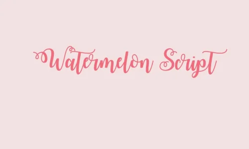 Watermelon Script Font Free Download